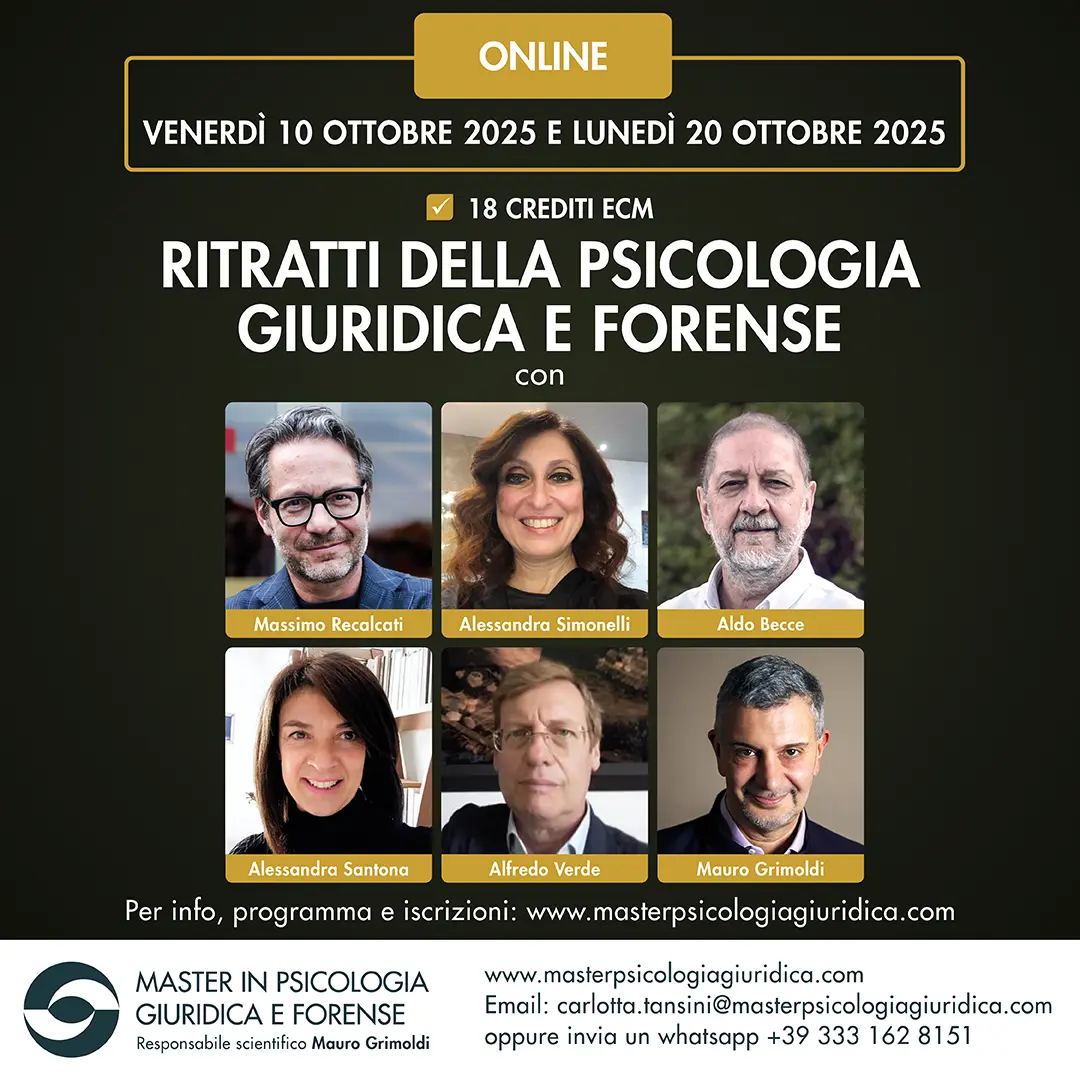 psicologia giuridica locandina evento inizio corsi 25-26